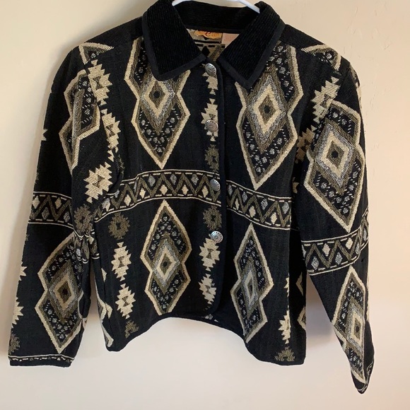Vintage Artezen bohemian Woven Jacket - Picture 2 of 7
